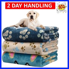 Dog Blankets for Large Dogs  Cat Flannel Blanket Washable, Soft Pet Throw Co...