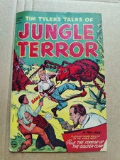 Comic Hits 54 Tim Tyler Jungle Terror Harvey Horror 1951 Giant Spider Incomplete