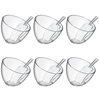 12 Pcs Serving Bowls Kit Include Clear Plastic Bowls for Parties and Popcorn ...
