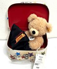 Steiff Fynn Teddy Bear 23cm Beige in Suitcase Star 111730 Germany Dust-Bag New