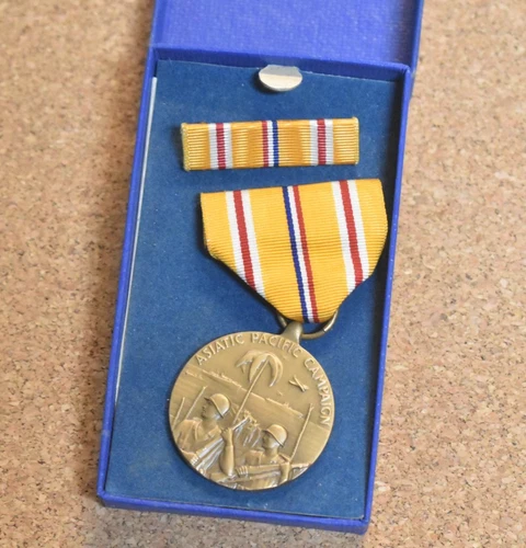 WW2 US Military Asiatic Pacific Campaign Medal Boxed