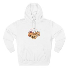 Cute Jack-o'-Lantern Trio Hoodie, Pumpkin Halloween Pullover