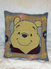 Vintage 90's DISNEY Winnie the Pooh 13  Tapestry Throw Pillow - HARD TO FIND 