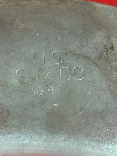 WWII WW2 US Military Steel Canteen Dated 1943 S.M. CO.