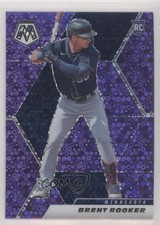 2021 Panini Mosaic Rookie Quick Pitch Purple Prizm 35/50 Brent Rooker #226 4g0