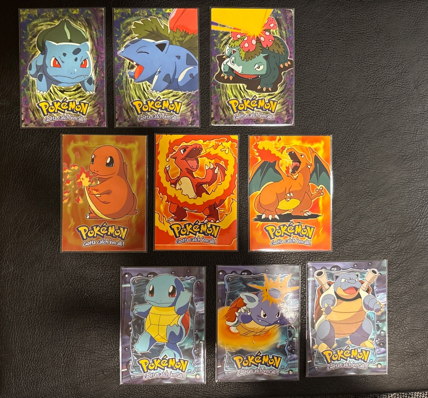 1999 Topps Pokemon The First Movie Evolution Set E1-E9 BLUE Logo, 1 Foil
