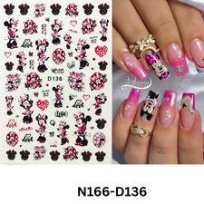 Cute Cartoon Mickey & Minnie Nail Stickers &ndash; Fun Nail Art for Girls
