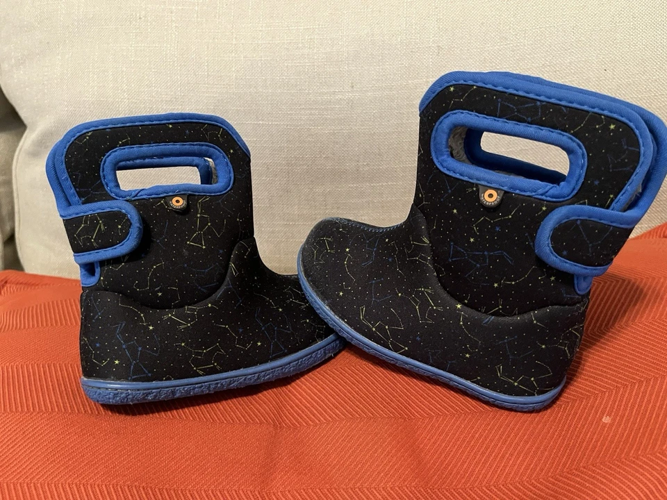 Toddler Boys BOGS Bloom Waterproof Boots Size 8 - Image 4 of 4