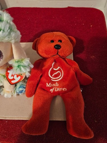 Ty Gorro Bebés 2 por 1 Rojo March of Dimes sin etiqueta y Arco Iris con etiqueta - Imagen 2 de 9