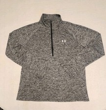 Under Armour Heatgear Quarter 1/4 Zip Pullover Women's Size XXL Gray Heathered