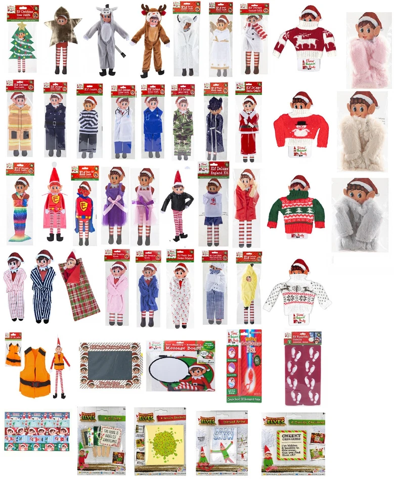 Advent Lutin Poupée Lutins Behaving Mal Costume & Vêtements Astuces & Noël Jeux