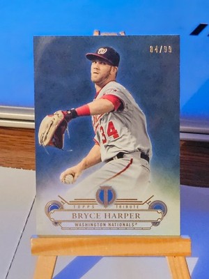 2014 Topps Tribute Bryce Harper Blue Parallel 84/99