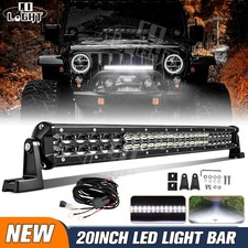 8 14 22 32 42 52 Led Light Bar Spot Flood Combo Driving Truck Suv Offroad 4wd