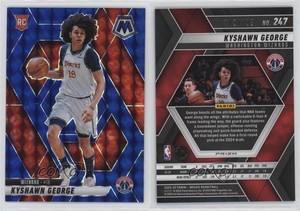 2024-25 Panini Mosaic Rookies Blue Prizm /199 Kyshawn George #247 Rookie RC