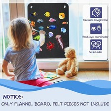 Felt Story Board Teaching Flannel Board for Birthday Gifts Daycare Preschool