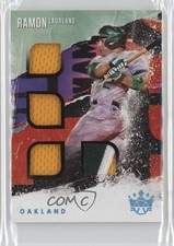 2021 Diamond Kings DK Quad Materials Holo Platinum Blue 7/25 Ramon Laureano 1u5y