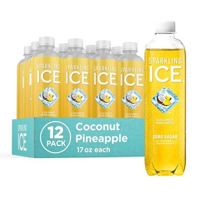 Sparkling Ice, Coconut Pineapple Water, Zero Sugar Flavored Water,... 