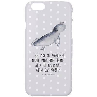 Iphone 6 / 6S Handyhülle Axolotl schwimmt - Geschenk Lurch Molch glücklich