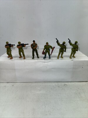GUTS! Ground Troops Action Figures Complete Set Of 6 Mattel Vintage Army 1986