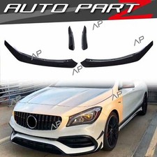 Schwarz Frontspoiler Flaps Splitter für Mercedes CLA W117 C117 AMG Line MOPF Schwarz Frontspoiler Flaps Splitter für Mercedes CLA W117 C117 AMG Line MOPF
