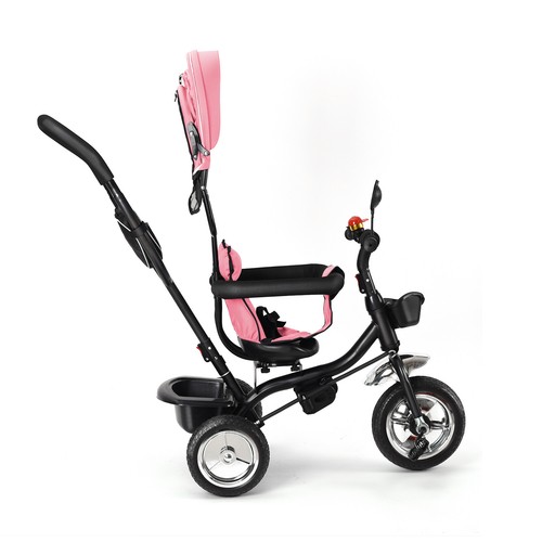 Baby Fahrrad 3-in-1 Dreirad Kinderdreirad Baby Kinderwagen mit schubstange - Bild 13 von 30