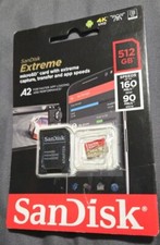 NEW SanDisk Extreme Speed 512GB A2 microSDXC Memory Card with Adapter FreeShip 