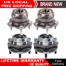 Set Front Rear Wheel Bearing Hub and Assembly For Nissan Altima 2.5L 2007-2013
