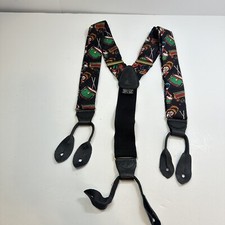 Vintage Addiction Suspenders Drums Trains Nutcracker Christmas Silk Leather