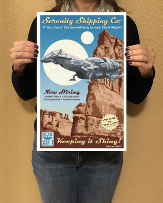 Serenity Shipping Co. (Firefly) - Advertisement Poster
