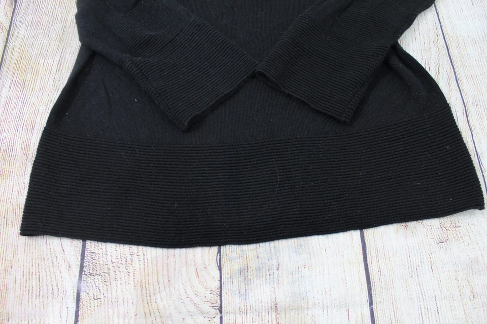 Suéter Pullover Mediano Preston & York Mujer Mezcla Lana Manga 3/4 Negro Foto 2 de 4