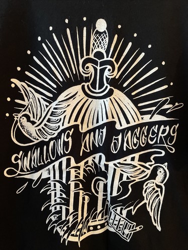 Swallows & Daggers - Birdcage TSHIRT, Used - Mens Large, Streetwear, Tattoo - Picture 2 of 4