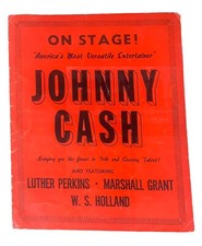 ON STAGE! Johnny Cash - June Carter Grant Perkins Holland Concert Merch Book