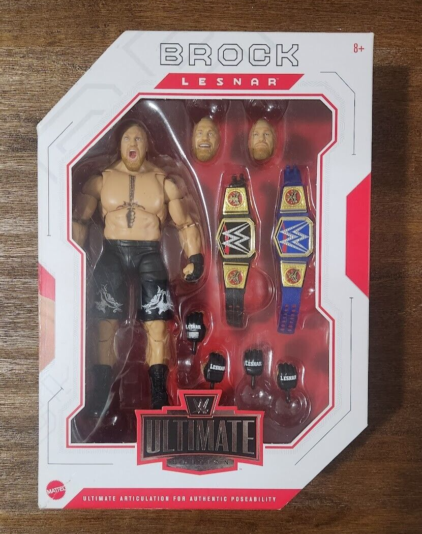 WWE Mattel Brock Lesnar Ultimate Edition Series 15 Action Figure. OPEN