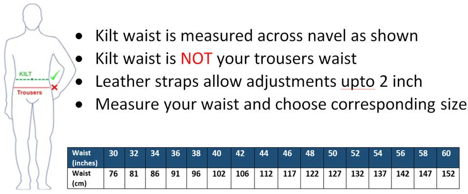 Écossais Hommes Kilt Traditionnel Highland Robe Jupe Kilts Écossais - Photo 3/3