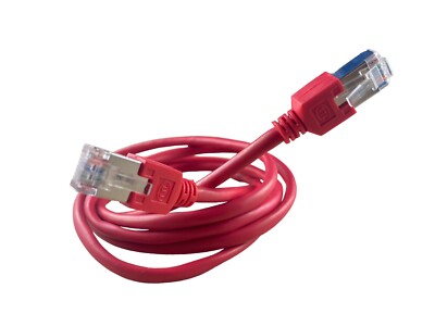 TTL LAN Netzwerk Kabel Rot Länge 1,50m Ethernet D12