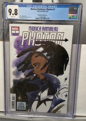 Monica Rambeau: Photon #1 CGC 9.8 Peach Momoko Variant DAMAGED CASE Marvel 2023