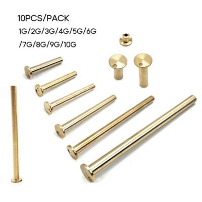 10/9Pcs Golf Clubs Brass Shaft Tip Swing Weights Nails Plug Golf Weight For .335