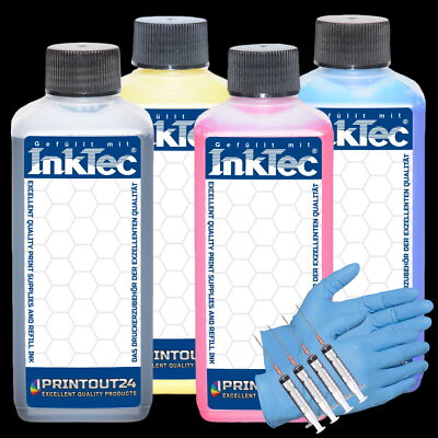 4X100Ml InkTec  CISS Refill Ink For Epson Colorworks TM C3400 C3500 C3600