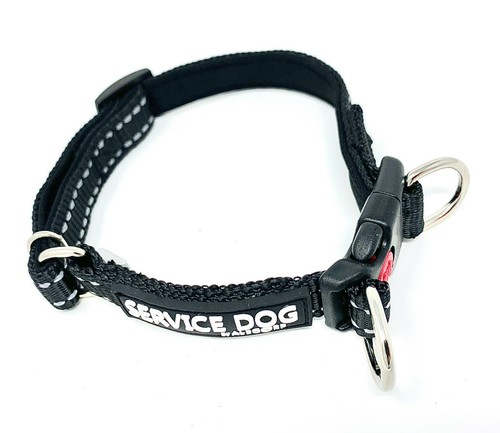 ALBCORP Reflective Service Dog Collar- Rubber Patch-Durable Nylon - Picture 27 of 54