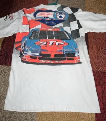 Vintage 1992 Richard Petty STP Nascar Race Shirt Size Large Fan