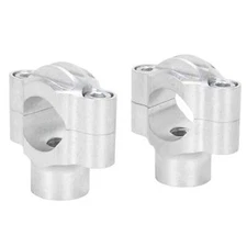 Lowbrow Customs Finned 1" Handlebar Risers Harley chopper Sportster USA made