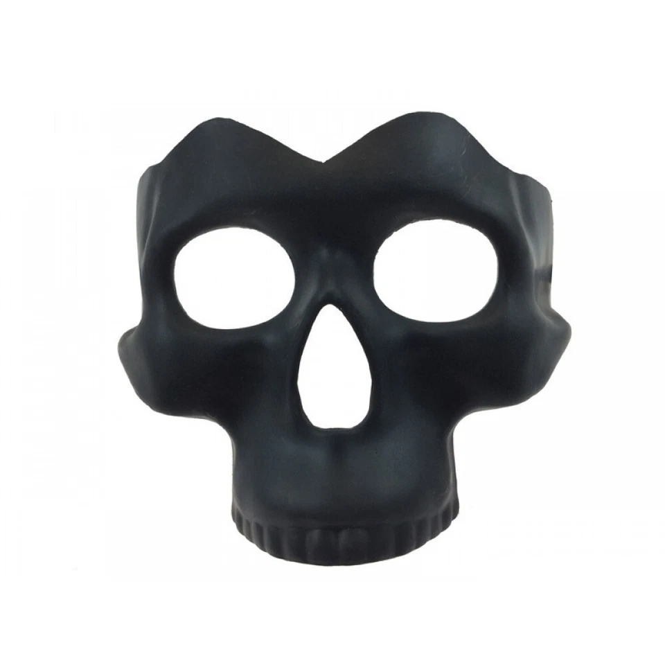 Phantom Half Skull Face Mask Halloween Costume Masquerade Mask [Black] - Image 2 of 3