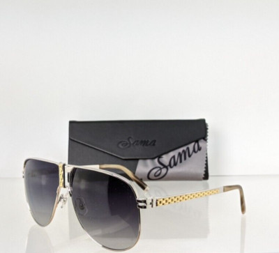 Brand New Authentic SAMA Sunglasses H8 Palladium Matte Gold Titanium Frame