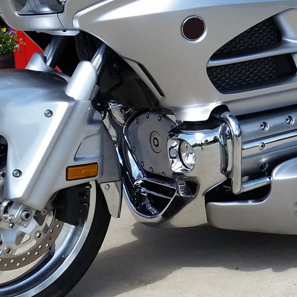 Tapa de cubierta de cadena de distribución cromada apta para Honda Goldwing GL 1800 2001-2017 F6B 13-17 Foto 2 de 4