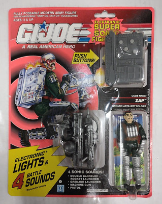 1990 ZAP GI JOE SEALED FIGURE Ground Artillery Sodier vintage vtg Super Sonic