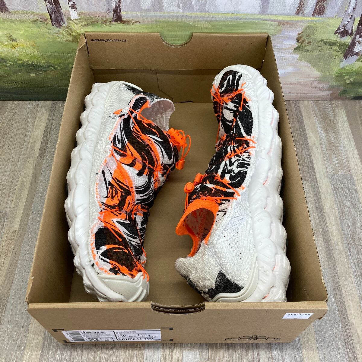 Nike ISPA MindBody White Orange Black DH7546-100 Men's Size Nike ISPA MindBody White Orange Black DH7546-100 Men's Size