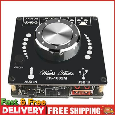 ZK-1002M 2x100W BT 5.0 HIFI Audio Endstufen Platine Stereo Theater AUX Verstärker