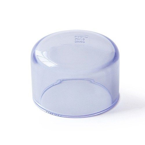 UPVC/PVC Kappe Rohr Ende Kappen Deckel Stopfen Φ20mm-110mm Transparent - Picture 5 of 6