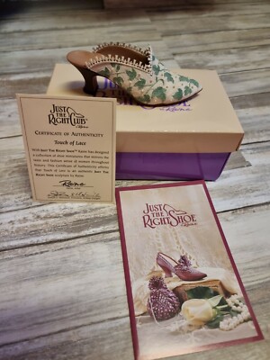 Just The Right Shoe ''Touch of Lace'' Raine 1999 Boxed Willitts Designs JTRS
