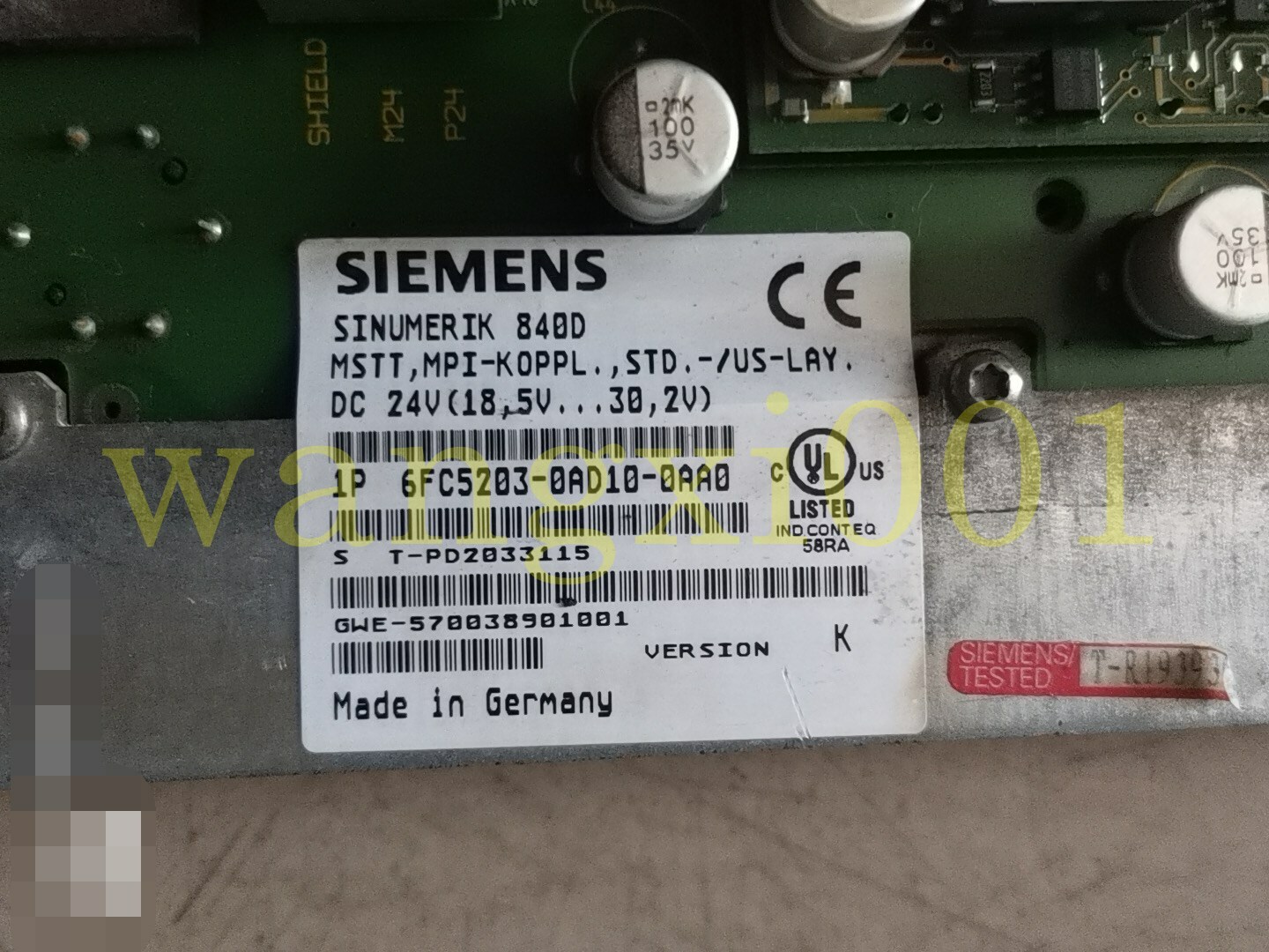 1pcs used test good 6FC5203-0AD10-0AA0 Operation panel DHL Fast delivery